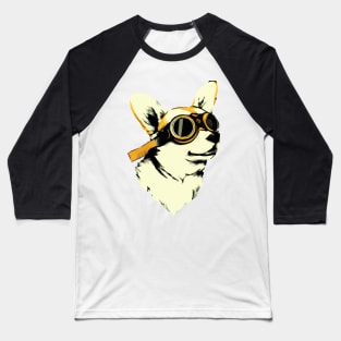 Pilot Corgi Dog Owner Welsh Corgi Funny Dog Baseball T-Shirt